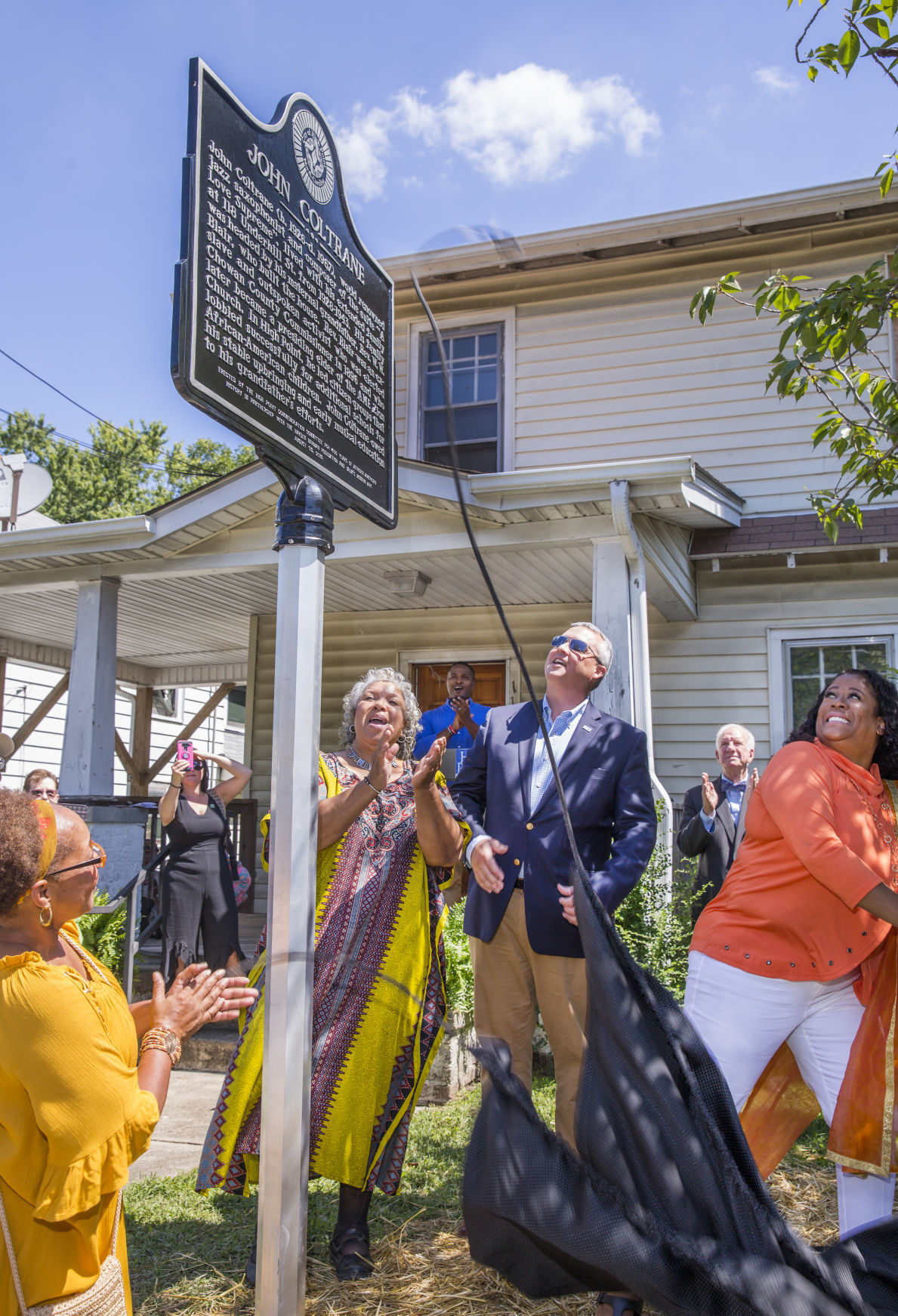 John Coltrane marker dedication in High Point